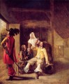 Two Soldiers and a Serving Woman with a Trumpeter genre Pieter de Hooch